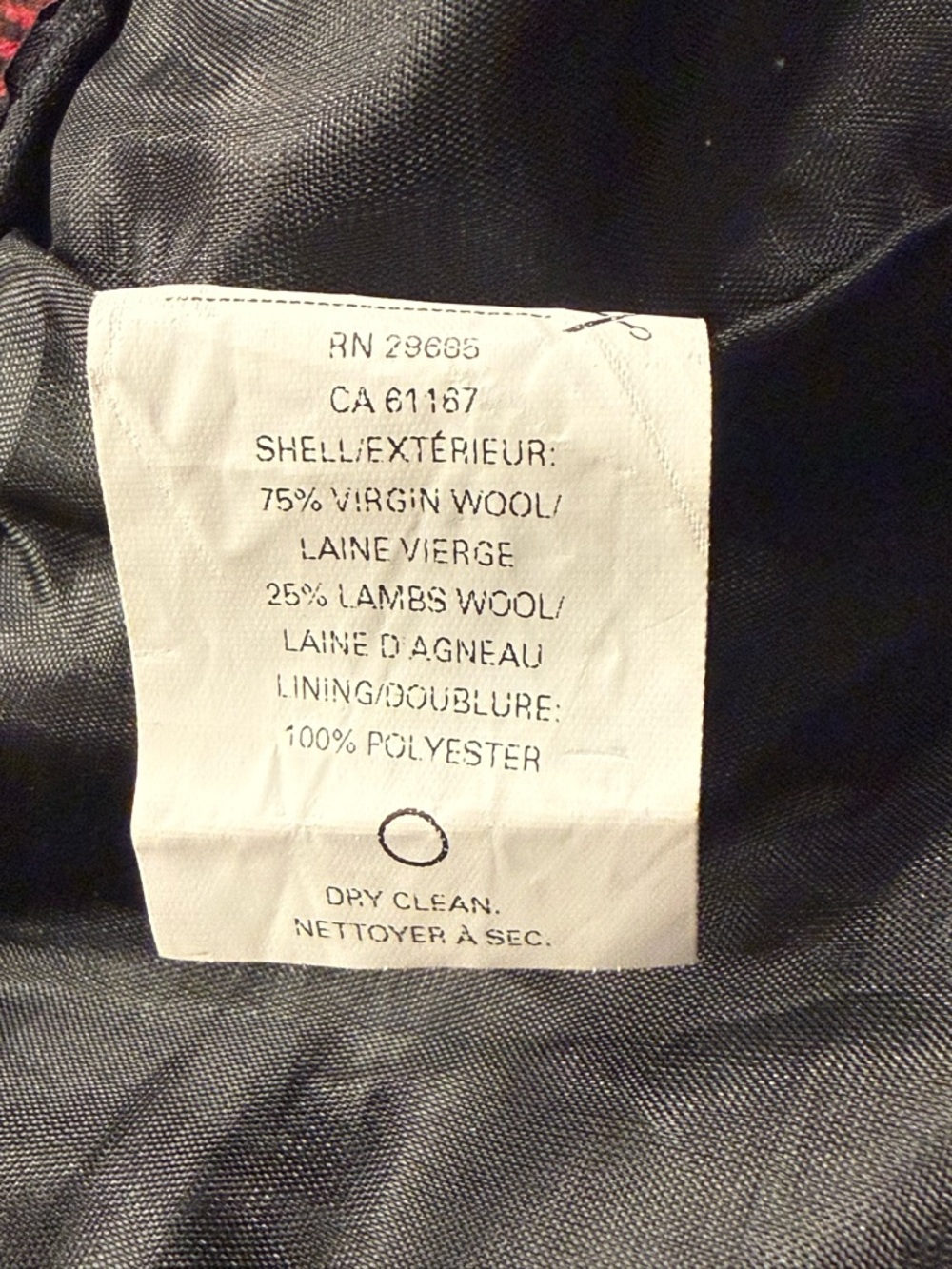 Vintage Pendleton Buffalo Plaid Red and Black Wool Blend Wrap Mini Skirt Size 14 - Picture 6 of 6